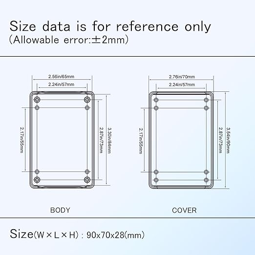 Project Box 8 Pieces Electrical Box Small Junction Box ABS Plastic Enclosure - Image 7