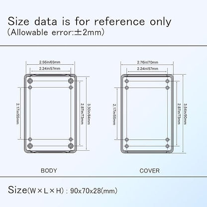 Project Box 8 Pieces Electrical Box Small Junction Box ABS Plastic Enclosure - Image 7