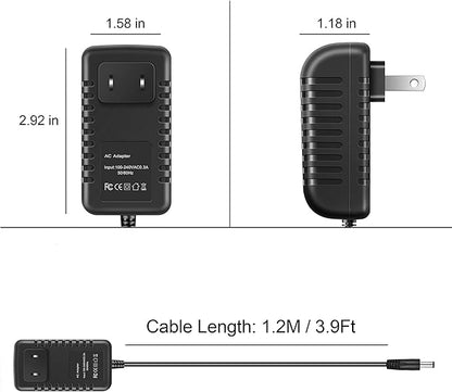 AC Adapter Compatible with Dickson:R157 12V Temp/Humidity Data Logger Flat - Image 5