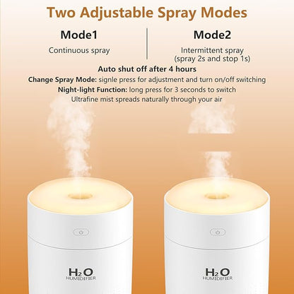 Portable Mini Humidifier, Auto Shut-Off, 2 Mist Modes, Small Humidifiers - Image 4