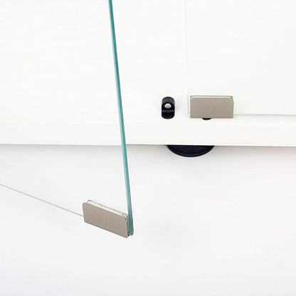 Yoluckea 2-Tier Glass Display Cabinet - Image 9