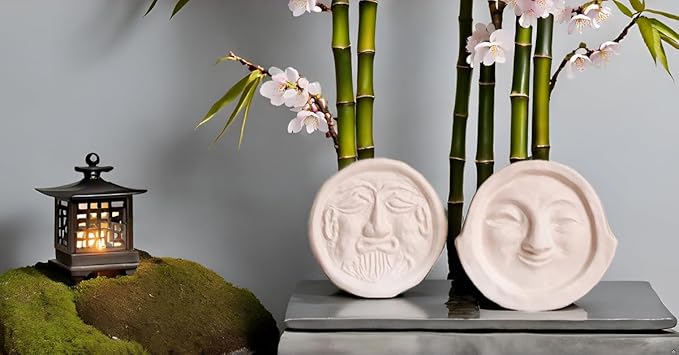 Air Purifying Healing Ceramic Object-Ancient Korean Demon Hunter's Face Roof - Image 5