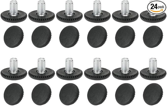 uxcell M8 x 10 x 25mm Leveling Feet Adjustable Leveler Floor Protector by uxcell
