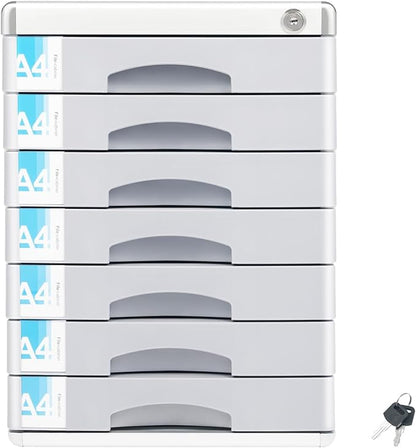 7 Tier Desktop Drawer Organizer, Aluminum Alloy File Organizer, Desktop Drawer by SimpMyloobe