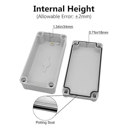 LeMotech Junction Box IP67 Waterproof Dustproof ABS Plastic Project Box - Image 4