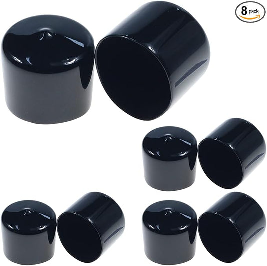 Acocony 1 5/8 Inch Rubber Cap Round Rubber End Caps PVC Flexible Protector by Acocony