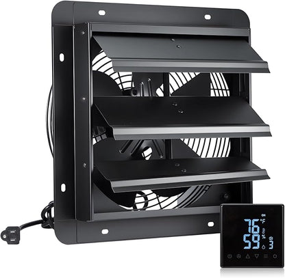 GROWNEER 12 Inch Shutter Exhaust Fan by GROWNEER