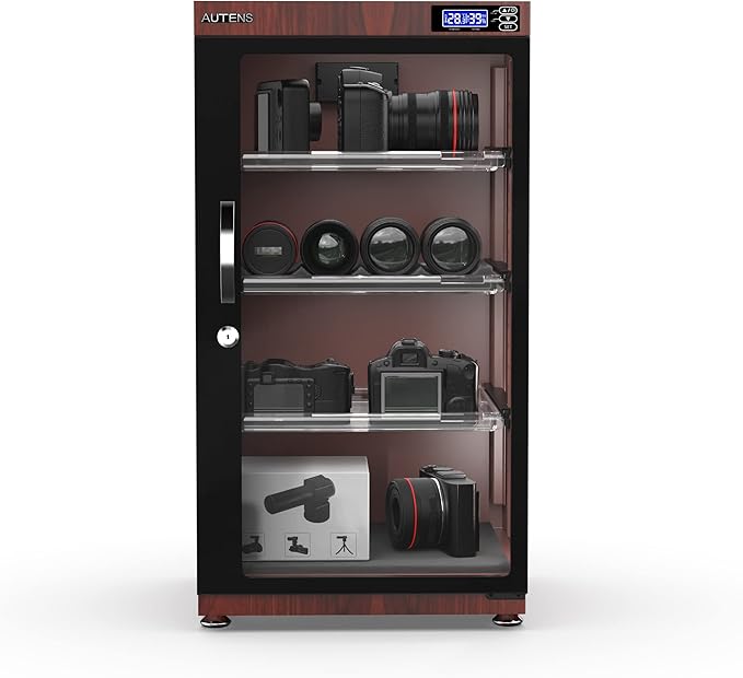 AUTENS 105L Dehumidifying Dry Cabinet Box, Wood grain Design Digital Control - Image 6