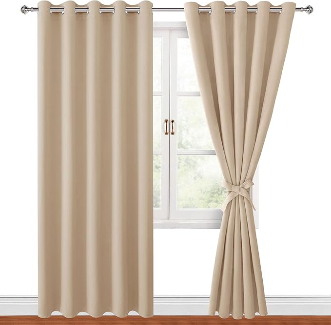 Hiasan Blackout Curtains for Bedroom, 60 x 84 Inches Long by Hiasan