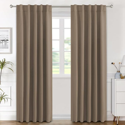 H.VERSAILTEX Blackout Curtains Thermal Insulated Window Treatment Panels Room by HVERSAILTEX
