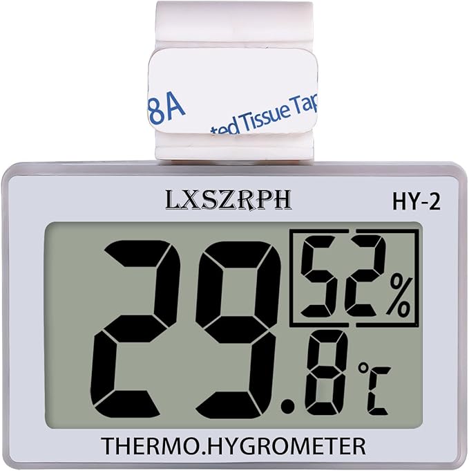 Reptile Hygrometer Thermometer, Digital Amphibian Hygrometer Thermometer by GXSTWU