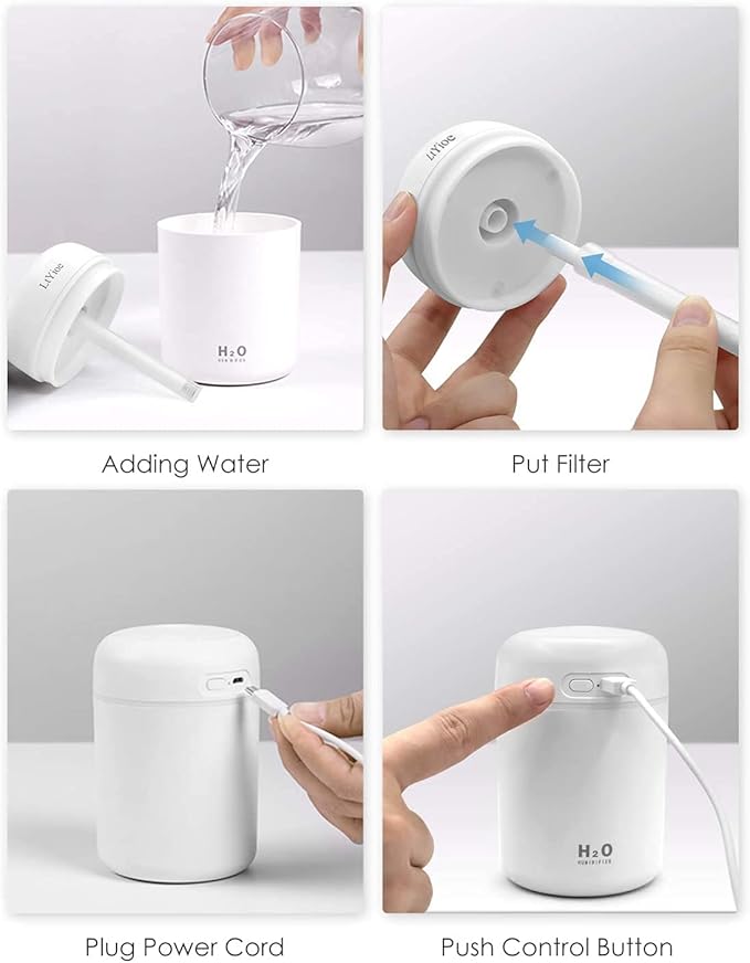 Colorful Cool Mini Humidifier, Essential Oil Diffuser, Aroma Essential USB - Image 6