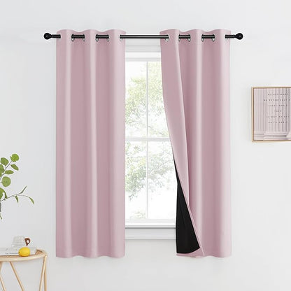 NICETOWN 100% Blackout Window Curtain Panels, Heat and Cold Blocking Drapes by NICETOWN