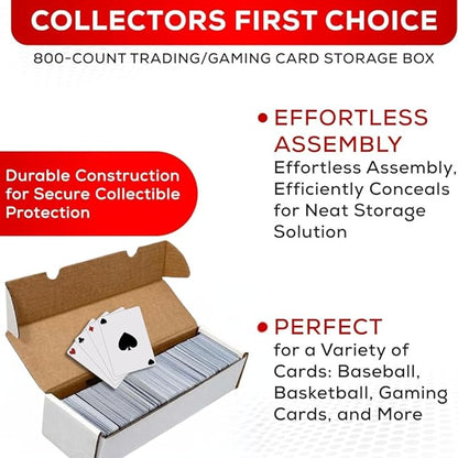 Collector's First Pick Premium 800 Count Storage Box Trading Card Storage Box - Image 3