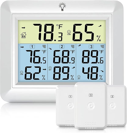 Urageuxy Weather Station Wireless Indoor Outdoor Thermometer by Urageuxy