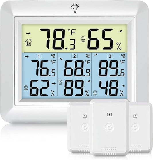 Urageuxy Weather Station Wireless Indoor Outdoor Thermometer by Urageuxy