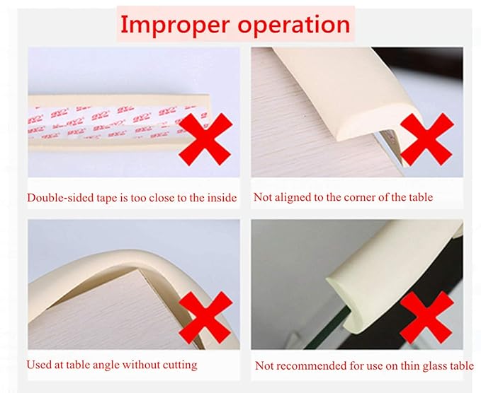 M2cbridge L Shape Extra Thick Furniture Table Edge Protectors Foam 6.5 Ft) - Image 7