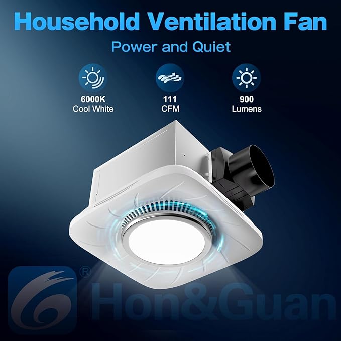 Hon&Guan Bathroom Exhaust Fan - Image 2