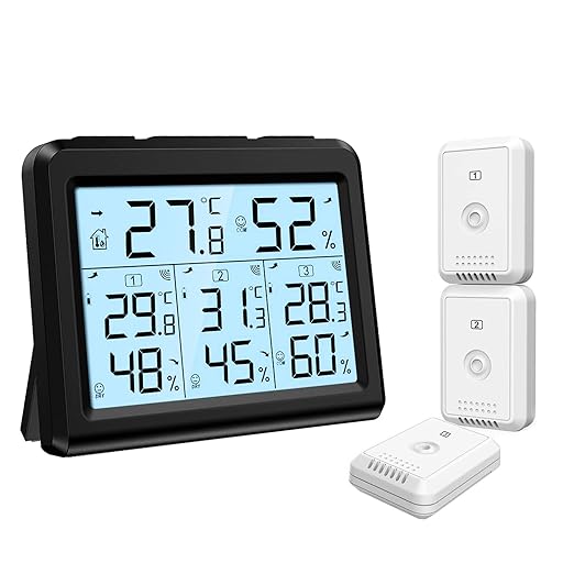 KeeKit Indoor Outdoor Thermometer, Temperature Humidity Monitor by KeeKit
