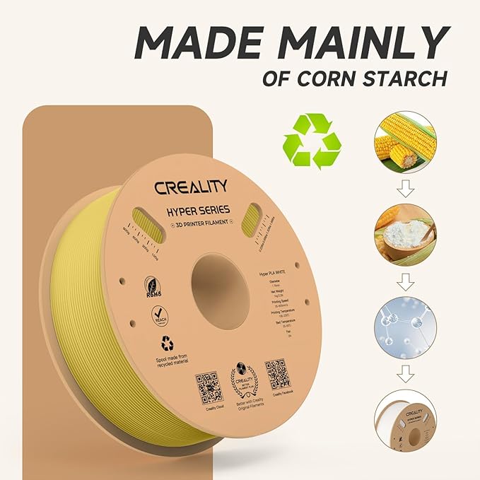 Official Creality Hyper PLA Filament 1.75mm, High Speed PLA 30-600mm/s Rapid 3D - Image 5