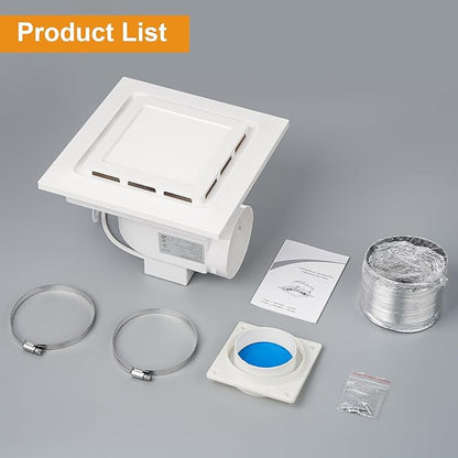 Bathroom Exhaust Fan with Light Ultra Quiet Ventilation Fan Combo 1.0 Sone - Image 8
