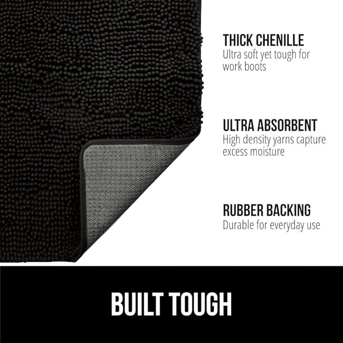 GORILLA GRIP SOAKSTOPPER Dog Door Mat, Machine Washable Rug Absorbent Doormat - Image 2