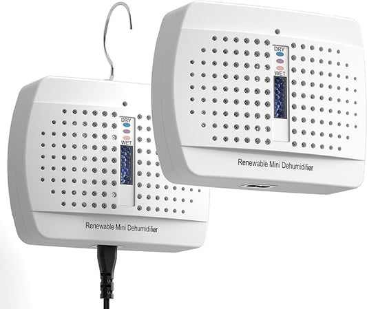 2 Pack Small Dehumidifier, Gun Safe Dehumidifiers, Damp Rid, Rechargeable by Unknown