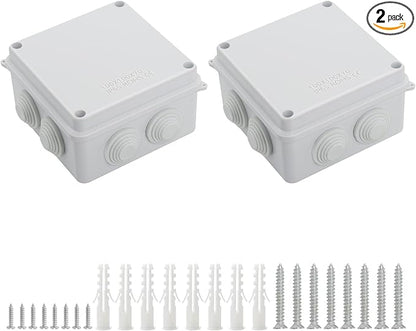 LeMotech ABS Plastic Dustproof Waterproof IP65 Junction Box Universal by LeMotech