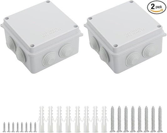 LeMotech ABS Plastic Dustproof Waterproof IP65 Junction Box Universal by LeMotech
