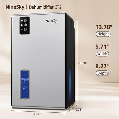NineSky Dehumidifiers for Home, 95 OZ Water Tank, Dehumidifiers for Bathroom - Image 2