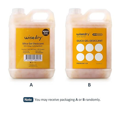 wisedry Silica Gel Beads Reusable Color Indicating Rechargeable Desiccant Bulk - Image 7