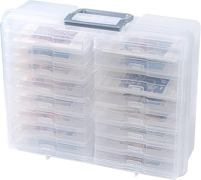 novelinks Transparent 4" x 6" Photo Organizers and Photo Storage Box - Image 2
