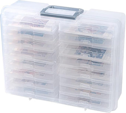 novelinks Transparent 4" x 6" Photo Organizers and Photo Storage Box - Image 2