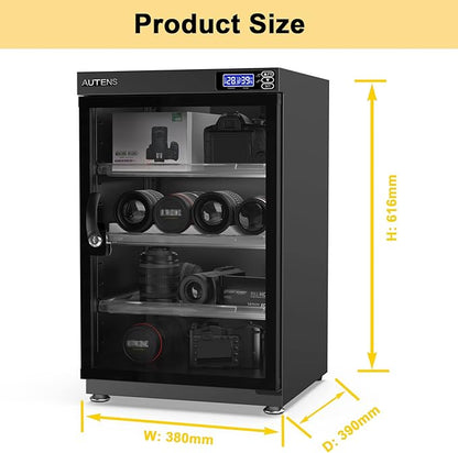AUTENS 80L Dehumidifying Dry Cabinet Box, Digital Control Noiseless and Energy - Image 2