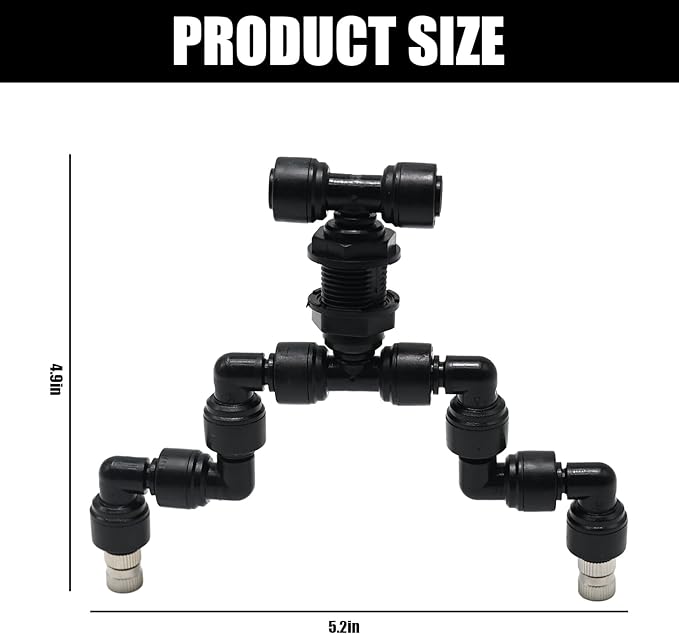 Reptile Misting Spray Nozzle for Rainforest Tank Pet Cooling Adjustable Reptile - Image 4