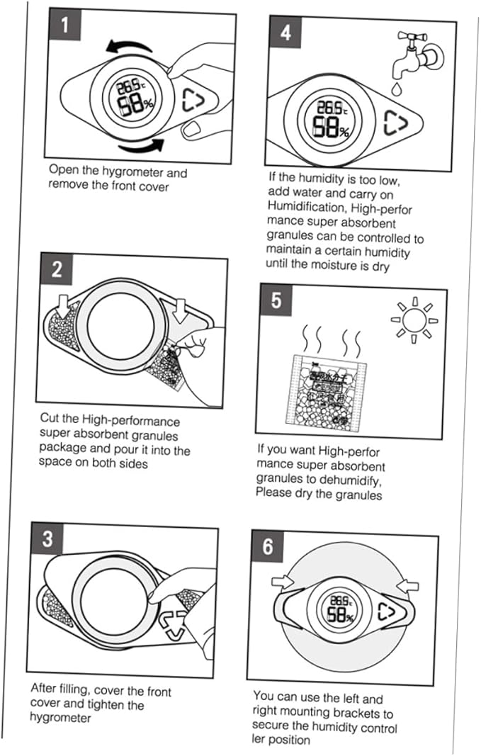 Guitar Humidifier and Hygrometer Sound Hole Moistener - Image 3