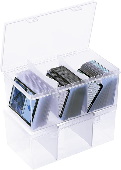Toploader Storage Box for 100 + 3" x 4" 35pt Rigid Card, Trading Card Storage by CDBXPRG