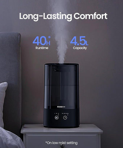 4.5L Humidifiers for Bedroom, Humidifiers for Home Large Room, Cool Mist - Image 2
