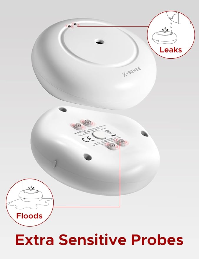 X-Sense Wi-Fi Water Leak Detector, Smart Water Sensor Alarm, Water Detector - Image 2