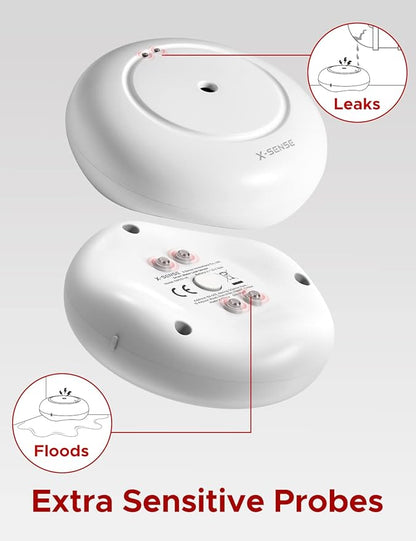 X-Sense Wi-Fi Water Leak Detector, Smart Water Sensor Alarm, Water Detector - Image 2