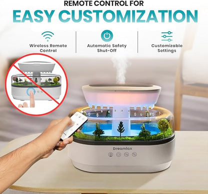 Dreamlax Rain Humidifiers for Bedroom – Cool Mist Essential Oil Diffuser - Image 4