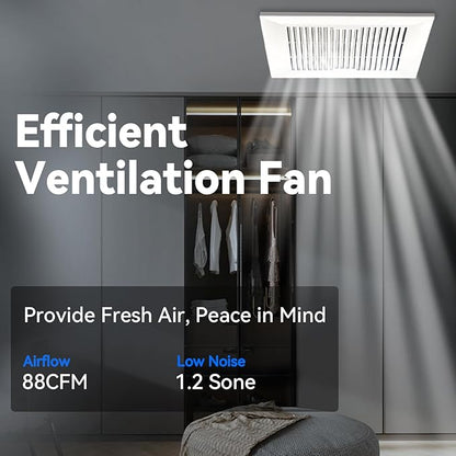 Bathroom Exhaust and Ventilation Fan 88CFM, Ultra-quiet Bath Fan Ceiling Mount - Image 6
