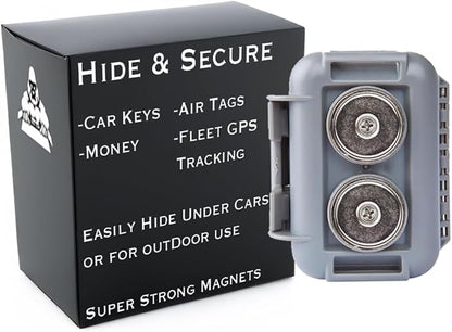 Hide a Key Outside with our Grey Magnetic Box, Our Waterproof Air-Tight by GorillaBox