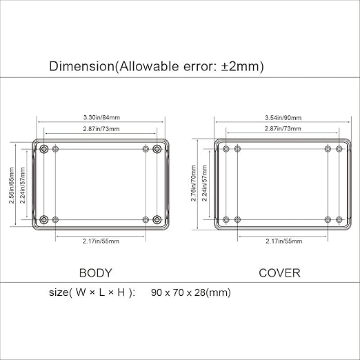 LeMotech Project Box 10 Pieces ABS Plastic Electrical Project Case Small - Image 7