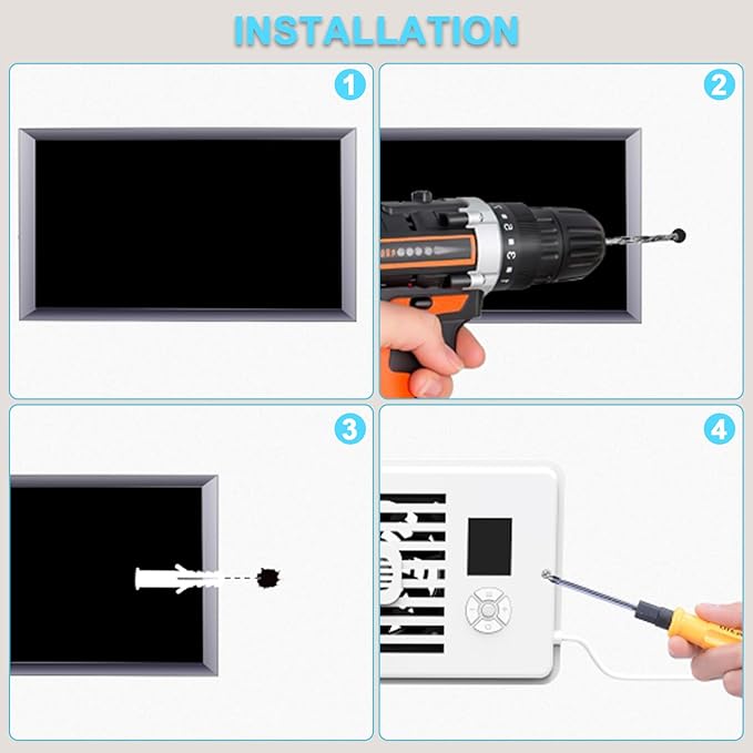 Register Booster Fan for 4" x 12" Vents Only, 10 Speeds to Control Cool & Warm - Image 6