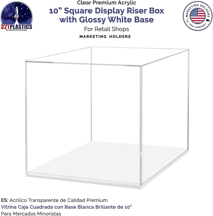 10" x 10" Clear Acrylic Display Box - Image 3