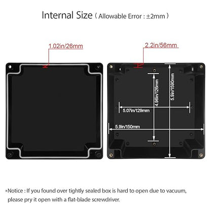 LeMotech Electrical Box ABS Plastic Project Box IP65 Waterproof Junction Box - Image 3
