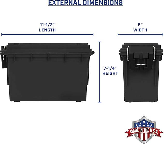 Sheffield 12772 4-Pack Ammo Storage Box, Stackable .30 Cal Field Boxes - Image 2