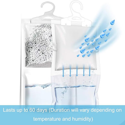 ZSZMFH 6 Pack Moisture Absorber & Max Odor Eliminator Hanging Bag, Charcoal - Image 4