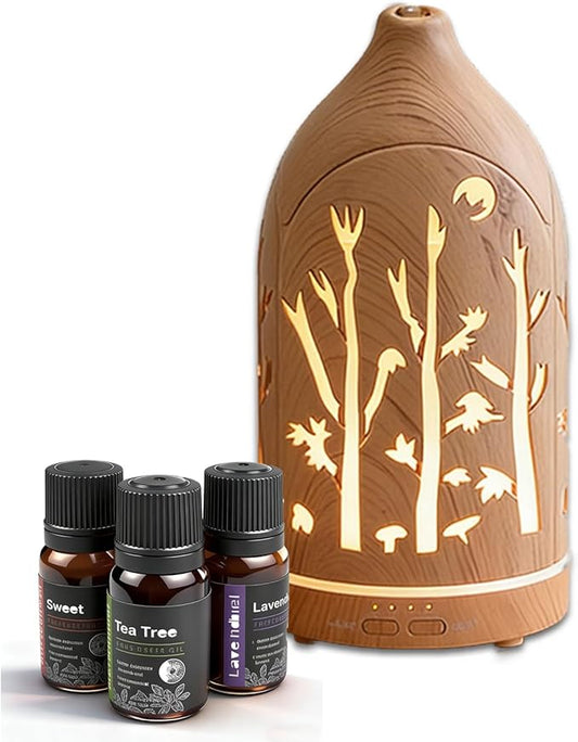 3 Essential Oil Diffuser Set, 7.1''x3.5'' Aromatherapy Diffusers, Desk by Unknown